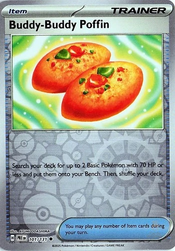 Buddy-Buddy Poffin 101/131 REVERSE HOLO SV: Prismatic Evolutions NM