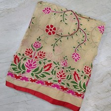 Indian Classic Punjab Wedding Phulkari Dupatta Embroidery Scarf Veil Stole Hijab
