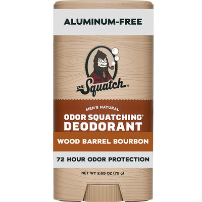 Dr. Squatch Mens Aluminum Free Deodorant, Natural Deodorant for Men, Wood Barrel