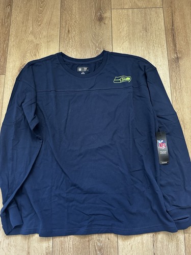 NFL Team Apparel Women's Seattle Seahawks Graphic Long Sleeve Shirt Blue XXL 2XL - Picture 4 of 4
