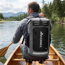 35L Waterproof Dry Bag Backpack Roll Top Hiking Kayak with Phone Case