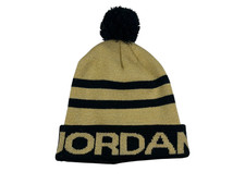 JUMPMAN x JORDAN BRAND Gold/Black Warm WINTER BEANIE Snowboard Kid Ski Hat YOUTH