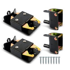 2pcs 2 Way Farm Gate Latch Metal Gate 2"  2 3/4" Post W/Mounting Screw Heavy Duty
