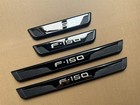 Black Door Scuff Sill Cover Panel Step Protector For F150 Accessories 4Pcs