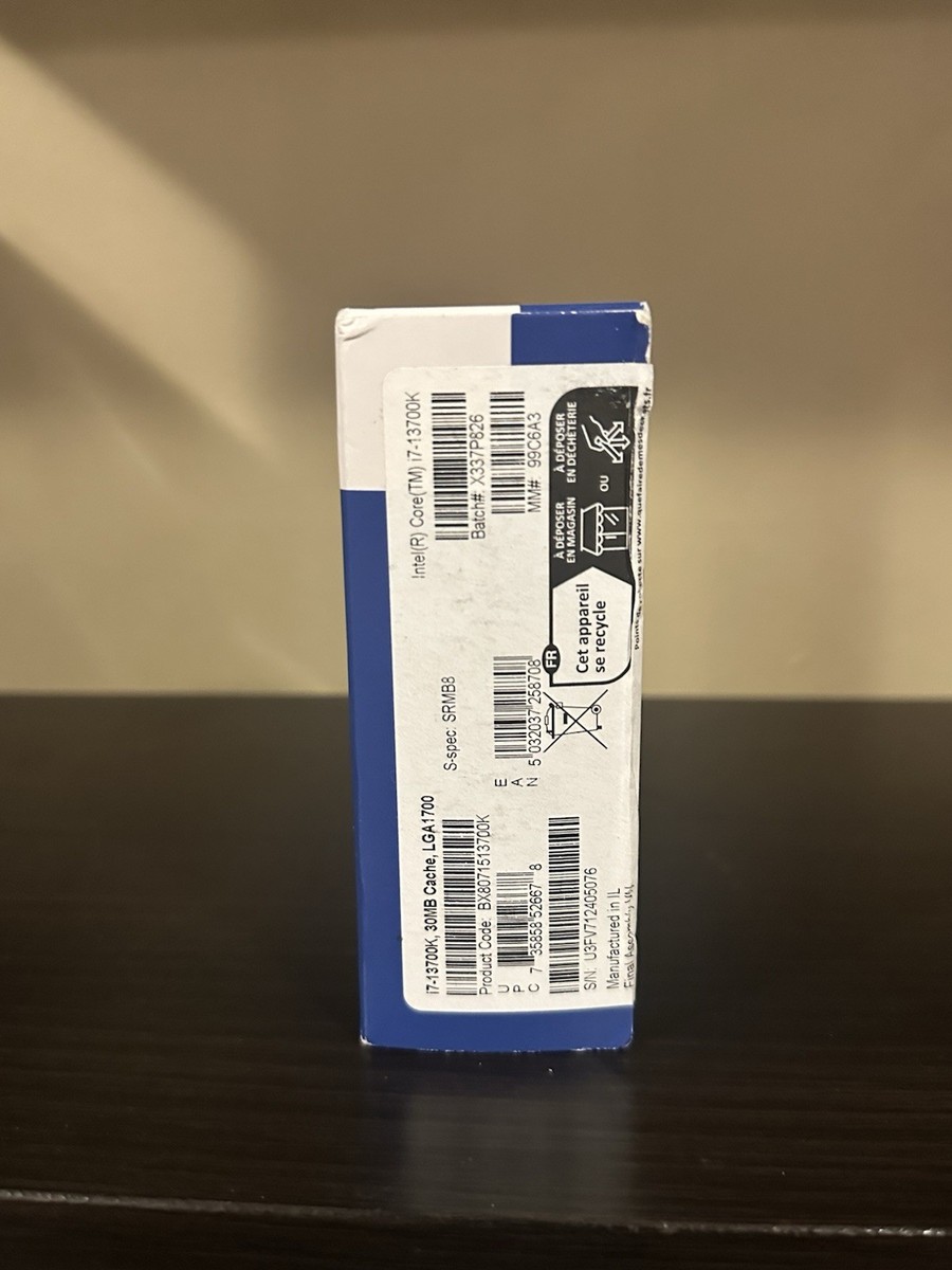 Intel Core i7-13700K 未開封品 Intel Core i7-13700K Processor (5.4 GHz, 16 Cores, LGA 1700