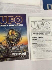 VINTAGE COMMODORE AMIGA CD32 BIG BOX UFO ENEMY UNKNOWN CIB GAME