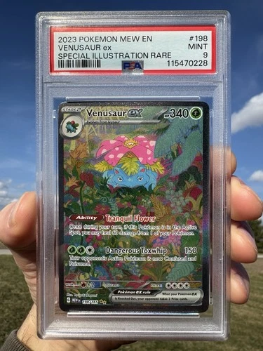Pokémon TCG Venusaur EX Scarlet & Violet 151 Card Sir 198/165 PSA 9