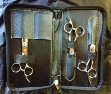 Beautiful Hair Stylist Jeweled Shear Set New Japanese Excellence Takari Case