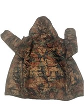 ZARA KIDS Camouflage Hooded Puffer Jacket Unisex Kids Size 10 140 Long Sleeve