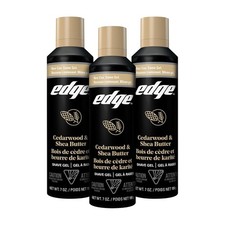 Edge Shave Gel for Men, Cedarwood Shea Butter, 7oz, 3 Pack