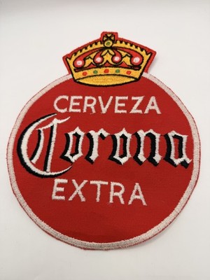 Vintage Corona Extra Cerveza Beer Embroidered Advertising Patch Collectible