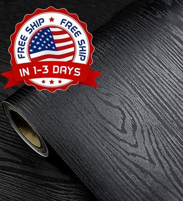 Papel Pintado Autoadhesivo De Madera Negra Decorativo Autoadhesivo Para Cocina.