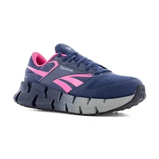 Reebok Work Women's  FloatZig Composite Toe Athletic Work Sneaker Blue and Pink