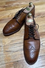 Allen Edmonds Stuttgart Wingtip,Walnut,Size 8.5 D, w/Cedar Shoetree Made in USA