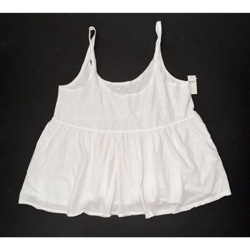 NEW Aerie American Eagle women's S tank happiest tunic top shirt white oversized