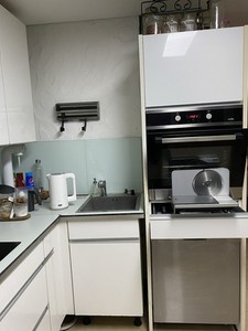 Küche, Weiß Hochglanz, Inklusiv Geräte Ohne Kühlschrank