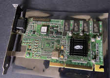 AGP card ATI 109-52000-31 Rage 128 R128 52001 VGA Mackie HDR 24/96