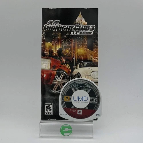 Midnight Club 3 DUB Edition [Greatest Hits] Sony PlayStation Portable PSP, 2005