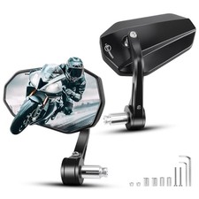 Universal Motorcycle Mirrors for Handlebars, Motorcycle Side Mirrors Handle