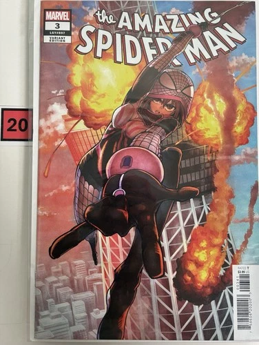 AMAZING SPIDER-MAN #3 (2024) 1:100 Uesugi Variant – Sakura Spider – NM