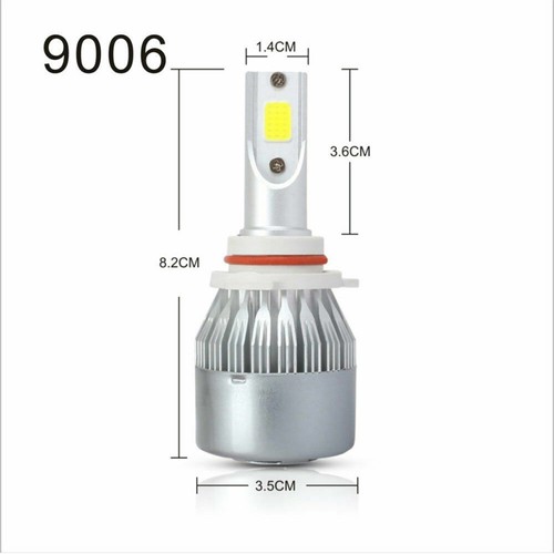 LED Headlight Fog Light Bulbs 9006 6000K HB4 White 100W 20000LM High Low Beam - Picture 9 of 12
