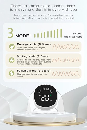 Wearable Breast Pump for Mother and Milking Machine Fully Automatic Breast Pump - Picture 12 of 16