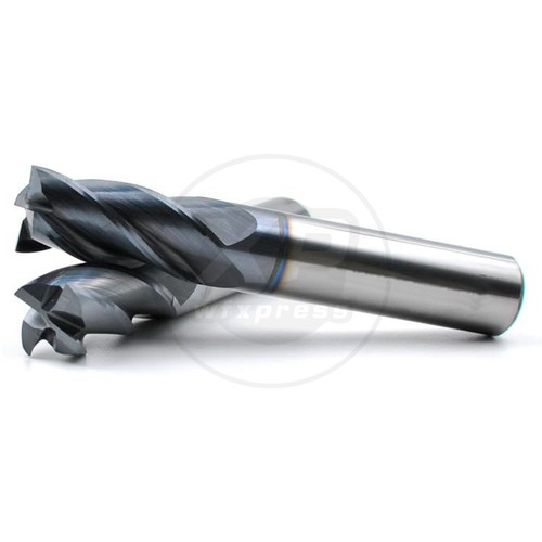 5Pcs 1/2" 4 Flute Solid Carbide 1" LOC x 3" OAL End Mills - AlTiN Coated - Picture 3 of 5