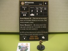  Axis  Allies Miniatures EARLY WAR BEF Infantrymen with card 19/50 