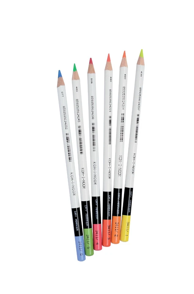 KOH-I-NOOR Koh I Noor set of 6 highlighter pencils 3415 6
