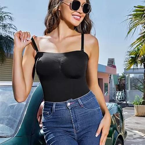 Traje para mujer sin tirantes de compresión con forma moldeador de cuerpo para el torso control de barriga - Imagen 4 de 31