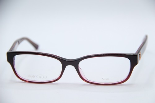 NEW JIMMY CHOO 271 EGL PURPLE SPARKLE AUTHENTIC DESIGNER EYEGLASSES W/CASE 53-18 - 第 2/5 張圖片