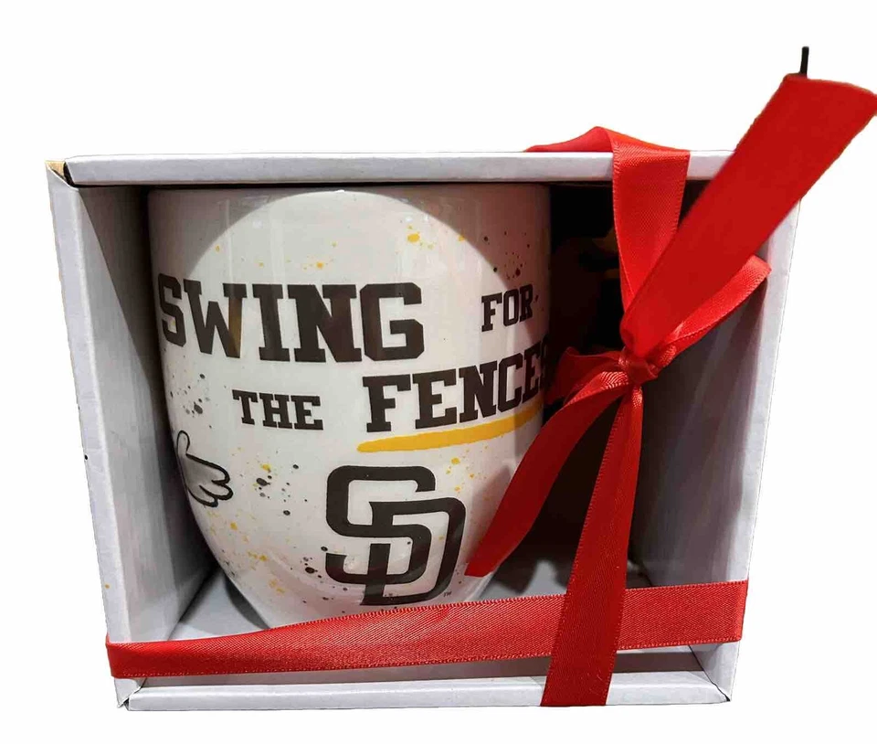 San Diego Padres - Taza de animación 18 oz cerámica - Columpio para las cercas Foto 2 de 4