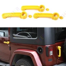 For Jeep Wrangler JK 2Door Bright Yellow Exterior Door Handle & Tailgate Cover