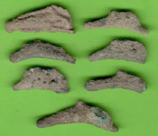 Olbia Cast Bronze Dolphin ca 5 Th BC Ukraine Greek Russia LOT of 7 Dolphin 237