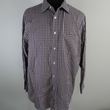Daniel Cremieux Shirt Mens Large Signature Pocket Button Up Plaid Long Sleeve
