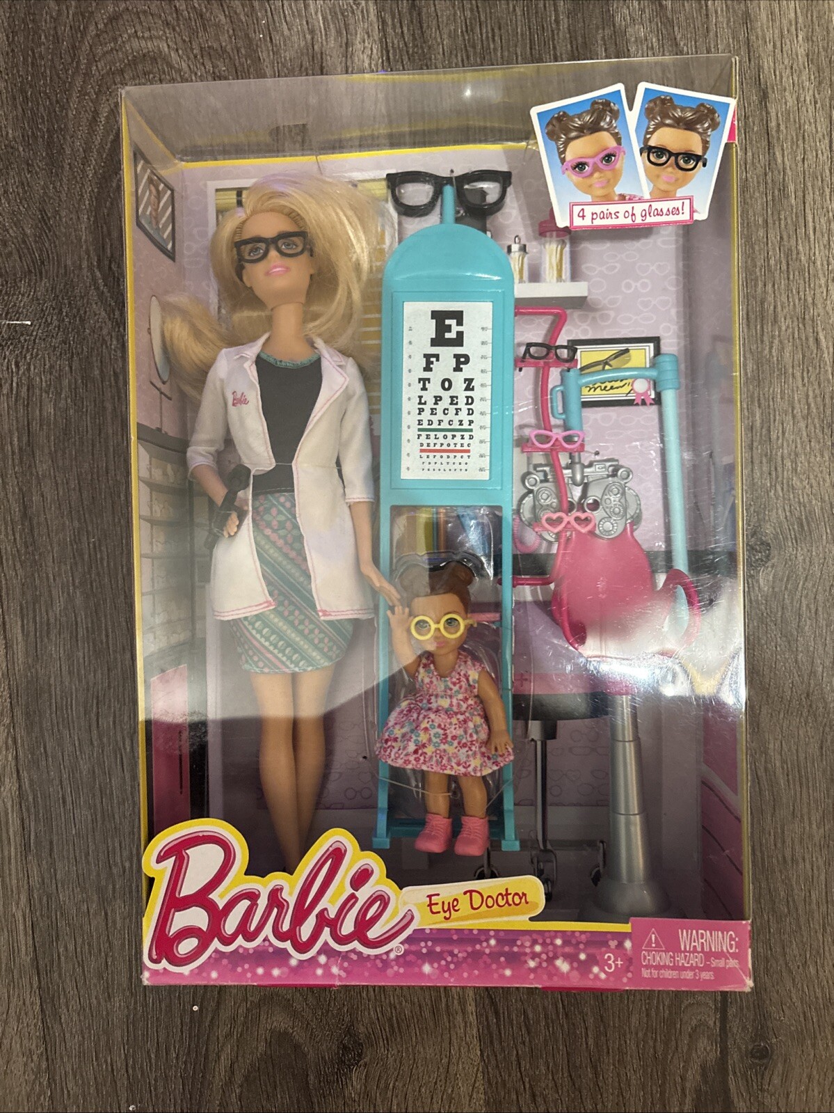 Unopened, Brand New Mattel Barbie Eye Doctor Optometrist Play Set