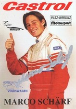 Marco Schärf (Motorsport Österreich), sign. AK