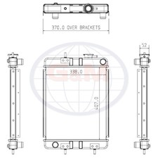 Radiator for JCB Mini Excavator IRS 30204600 30920400 30204600 30919100 10290