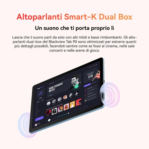 Blackview Tab 90 Android 14 4G Tablet 10.92" 24GB+128GB/1TB 8200mAh Widevine L1 - Afbeelding 12 van 15