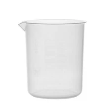 Plastic Beaker, 1000ml - Polypropylene - Raised Graduations - Eisco Labs