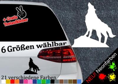 Werwolf Aufkleber Wolfsmensch Mond Fabelwesen Halloween Werewolf Tattoo Nacht