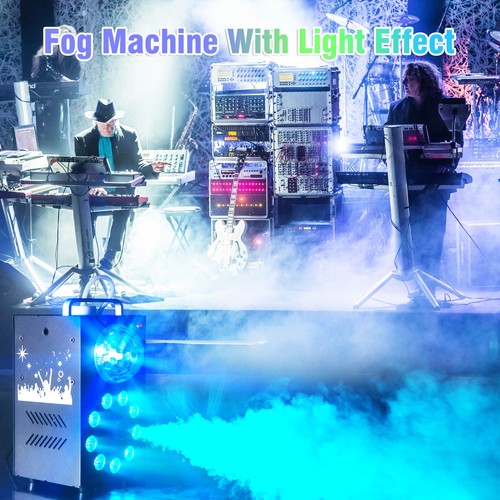 700W Stage Fog Machine Smoke Machine with Disco Ball Lights LED RGB Light Remote - Picture 10 of 13