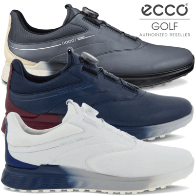 ECCO S-THREE BOA MENS GORE-TEX WATERPROOF GOLF SHOES / ALL