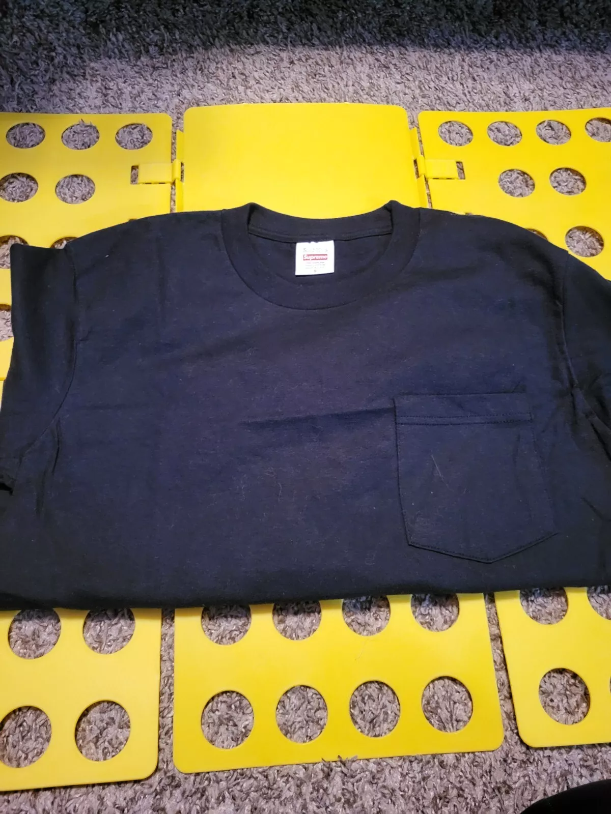 T shirt noir manches longues Supreme taille S