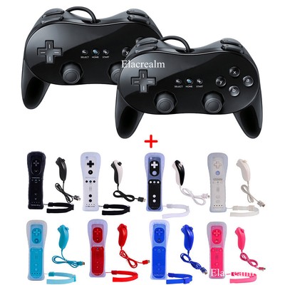 Motion Remote Controller Nunchuck/Classic Pro Controller For  Wii U/Wii Console