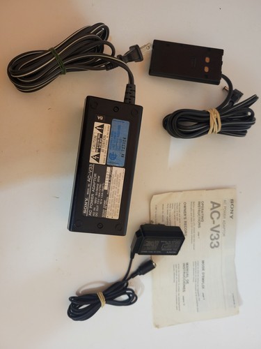 Sony AC-V33 AC Power Adaptor and Charger For Camcorder OEM RFU-89UC Tested - Picture 8 of 8