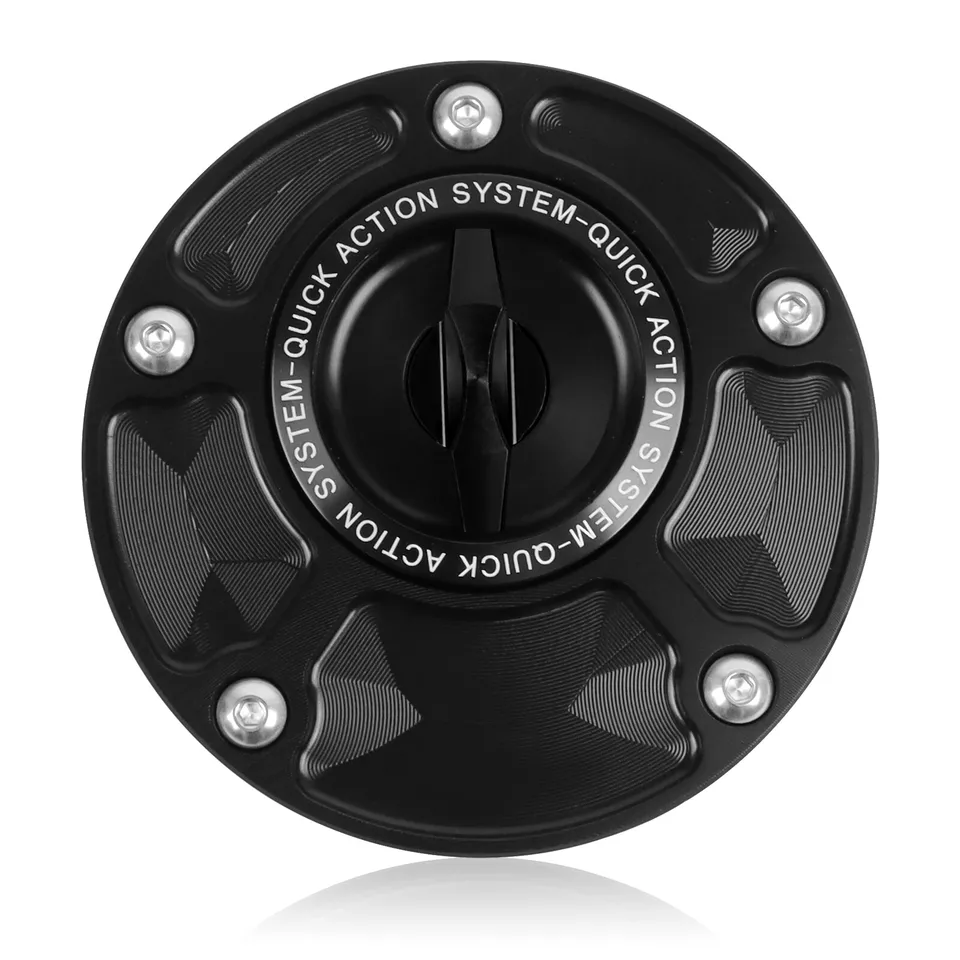 Cubierta de tapa de tanque de combustible de gasolina CNC sin llave para Yamaha YZF R6 R1 R25 MT07 09 YZF750R FZ1 Foto 4 de 4