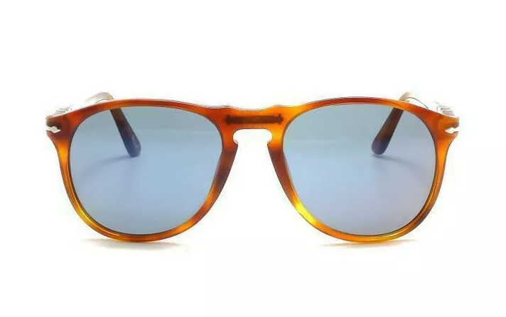 New PERSOL PO 9649-S 95/56 55mm Terra di Siena Brown Sunglasses