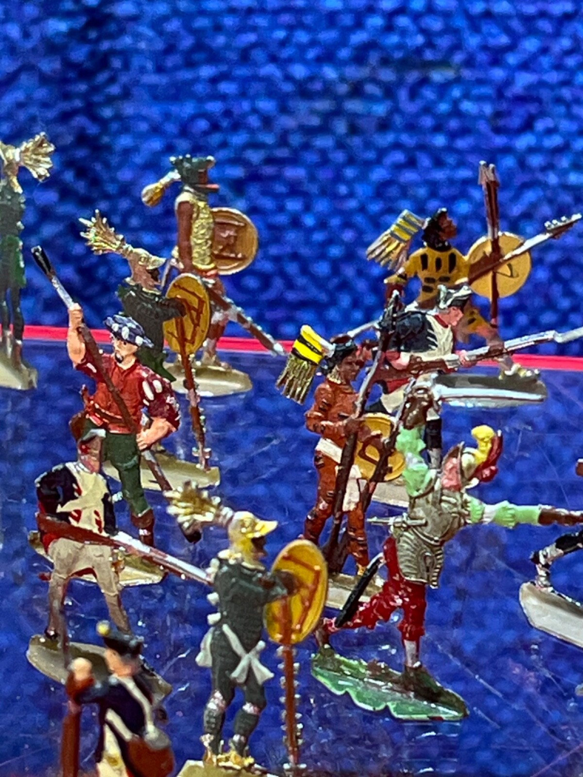 VINTAGE **MIXED LOT** OF 30 FLAT LEAD PAINTED TOY SOLDIERS SOLDIERS PP68 eBay