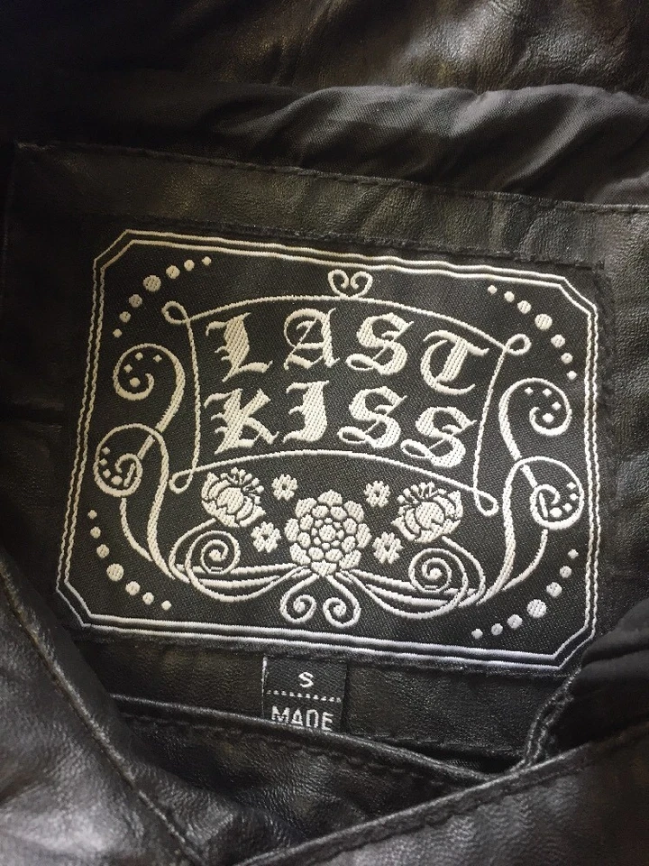 Последний поцелуй женщин жилет маленький черный веганский искусственной кожи мотоциклетная куртка - Изображение 2 из 4